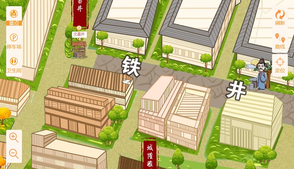 育才镇智慧景区：手绘地图与语音导览的完美融合